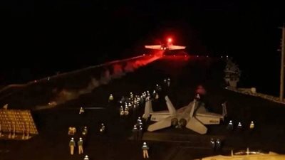 بغارة رابعة.. مواصلة الغارات الأمريكية البريطانية على الأهداف التابعة للحوثي