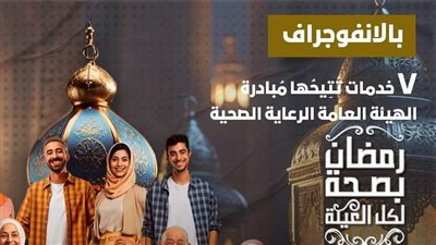 الرعاية الصحية تستعرض خدمات مبادرتها تحت شعار «رمضان بصحة لكل العيلة»