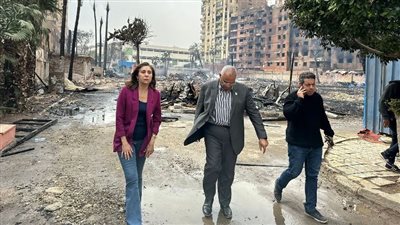 وزيرة الثقافة: لا توجد خسائر فى الأرواح بحريق استوديو الأهرام