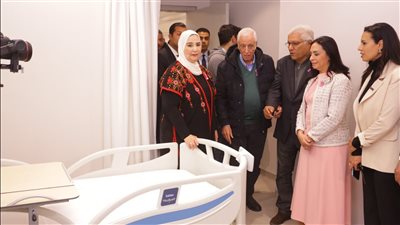 وزيرة التضامن الاجتماعي تفتتح مستشفي بهية فرع الشيخ زايد 