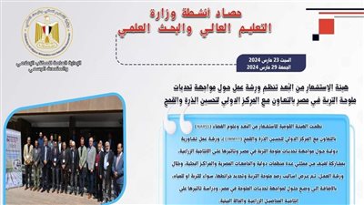 حصاد أنشطة وزارة التعليم العالي والبحث العلمي في أسبوع