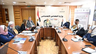 وزيرة التضامن ترأس اجتماع اللجنة الاستشارية لمشروع منظمة العمل الدولية 