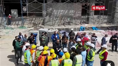 دكتور عمرو الليثي في زيارة لعمال مستشفى شبين القناطر الجديدة 