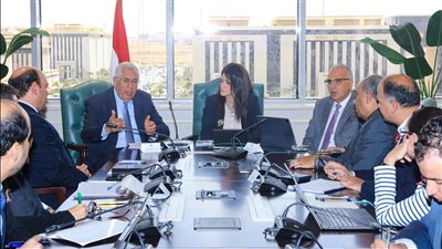 وزراء التعاون الدولي والري والزراعة يناقشون موقف مشروع 