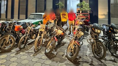 ضبط عناصر تشكيل عصابي بتهمة إرتكاب وقائع سرقة الدراجات النارية 