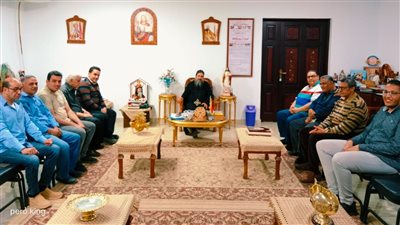 أسقف السويس يلتقي مرتلين ومجلس أمانة إخوة الرب بكنائس الإيبارشية