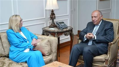 وزير الخارجية يستقبل كبيرة منسقي الأمم المتحدة للشئون الإنسانية وإعادة الإعمار في غزة