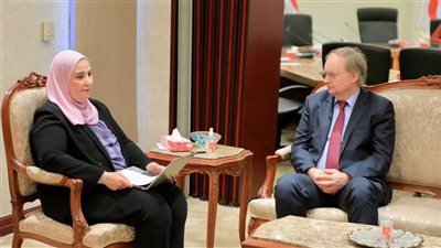 وزيرة التضامن تلتقي سفير الاتحاد الأوروبي في مصر لبحث تطورات الأوضاع الإنسانية والإغاثية في قطاع غزة 