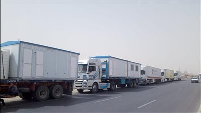 التموين تطلق أكبر قافلة من المساعدات لأهالي قطاع غزة منذ بداية الأحداث 