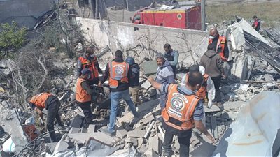 الدفاع المدنى فى غزة: 10 آلاف مفقود تحت الأنقاض منذ بدء عدوان إسرائيل