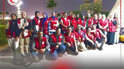فرق الهلال الأحمر بالسويس تشارك في تأمين الإحتفالات بشم النسيم
