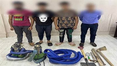 ضبط 4 أشخاص بتهمة الحفر بقصد التنقيب غير المشروع عن الآثار