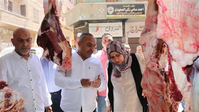 ضبط محل جزارة لاستخدامه خبز مدعم بالمخالفة بشبين الكوم