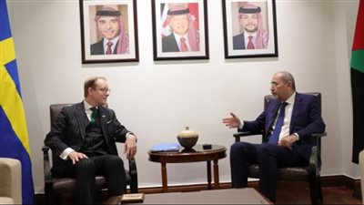 وزيرا خارجية الأردن والسويد يشددان على ضرورة وقف الحرب على غزة