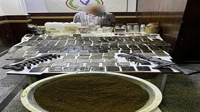 ضبط عنصر إجرامى شديد الخطورة بتصنيع المواد المخدرة والإتجار بها 