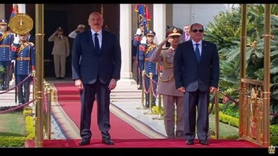 الرئيس السيسي يستقبل رئيس أذربيجان إلهام علييف بقصر الاتحادية