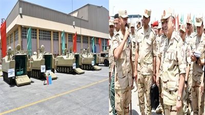 رئيس الأركان يتفقد إحدى الوحدات الفنية التابعة لإدارة المدرعات