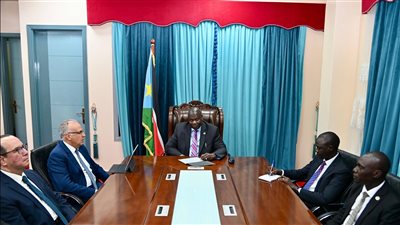 سويلم يلتقى النائب الأول لرئيس جمهورية جنوب السودان 