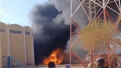 بدون اى إصابات.. تفاصيل حريق بمحول معطل داخل الشركة المصرية لنقل الكهرباء