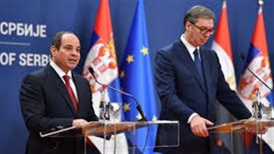 الرئيس السيسي لنظيره الصربي: اتفقنا بمباحثاتنا على أهمية الالتزام بتعزيز العلاقات طويلة الأمد فى جميع المجالات
