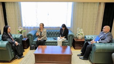 وزيرة التضامن تلتقي رئيسة اللجنة الوطنية التنسيقية لمكافحة ومنع الهجرة غير الشرعية والاتجار بالبشر