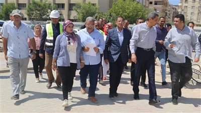 محافظ السويس يتفقد تطويرمساكن النبي موسي ومنطقة الأنصاري