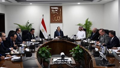 رئيس الوزراء يلتقي مسئولي شركة 