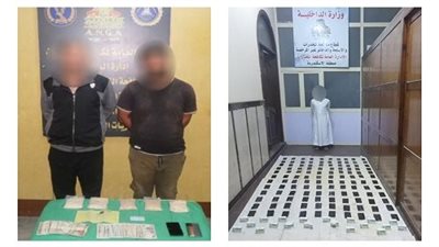 بمحافظتي الأسكندرية والقليوبية.. ضبط 3 عناصر إجرامية وبحوزتهم كميات من المواد والأقراص المخدرة 