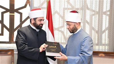 وزير الأوقاف يستقبل سماحة مفتي عام المملكة الأردنية الهاشمية