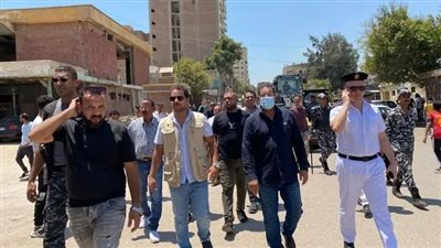  أمين الحسيني بالسويس يشهد حملة مكبرة لرفع الإشغالات