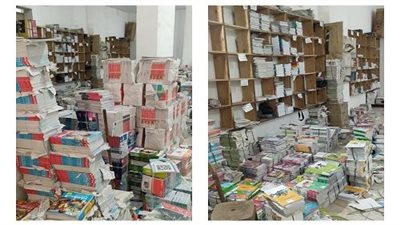 داخل مكتبة بالقليوبية.. ضبط 6 ألاف نسخة من الكتب التعليمية بدون تفويض 