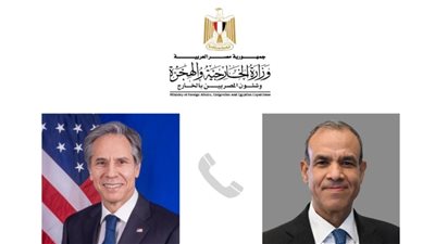وزير الخارجية والهجرة يتلقى اتصالاً هاتفياً من وزير الخارجية الأمريكي