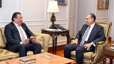 وزير الخارجية والهجرة وشئون المصريين بالخارج يستقبل وفد لجنة العلاقات الخارجية بمجلس الشيوخ