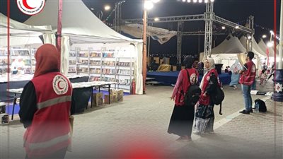 الهلال الأحمر بالسويس  يشارك فى تأمين فعاليات المعرض الثاني للكتاب