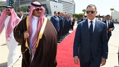 وزير الداخلية يودع نظيره السعودي بمطار القاهرة