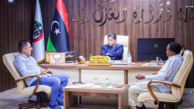وزير العدل الليبي يستقبل عضوي مجلس النواب جاب الله الشيباني وصالح فحيمة 