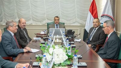 وزير الدولة للإنتاج الحربي يجتمع برؤساء مجالس إدارة شركتين من الشركات التابعة