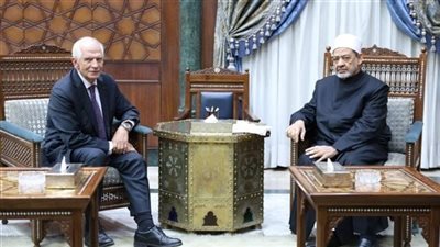 شيخ الأزهر يسأل ممثل الاتحاد الأوروبي: هل هناك حل للمهزلة التاريخية الكبرى في غزة؟!