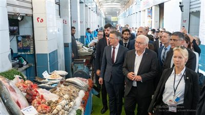 الرئيس الألمانى يزور سوق السمك الحضارى بجنوب الجيزة