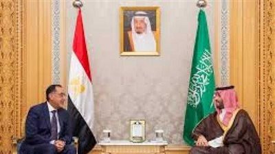 الأمير محمد بن سلمان ولى العهد السعودى يستقبل رئيس الوزراء مصطفى مدبولى