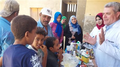 قافلة طبية بيطرية بقرية الرائد بالسويس مع إنطلاق المبادرة الرئاسية  