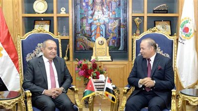 رئيس جامعة المنصورة يستقبل السفير الأردني لبحث سبل التعاون 