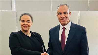 وزير الخارجية والهجرة يلتقي مع وزيرة خارجية جمهورية الكونغو الديموقراطية