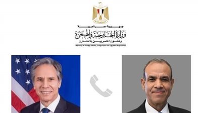 وزير الخارجية والهجرة يجري اتصالاً مع نظيره الأمريكي