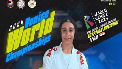 نورهان مصلح تحقق الميدالية الثالثة لمصر فى بطولة العالم للكاراتيه