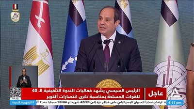 الرئيس السيسى: حل القضية الفلسطينية سيكون له أثر كبير جدا على المنطقة