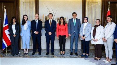 وزيرة التخطيط تستقبل وزير شئون الشرق الأوسط وشمال أفريقيا البريطاني