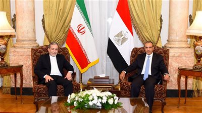 وزير الخارجية والهجرة يلتقي بنظيره الإيراني