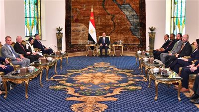 الرئيس السيسى يستقبل وفدا من مجلس النواب الأمريكى من الحزبين الجمهورى والديمقراطى