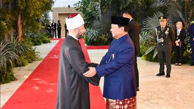 وزير الأوقاف يشارك في حفل تنصيب فخامة الرئيس برابووو سوبيانتو رئيس دولة إندونيسيا ببرلمان اندونيسيا